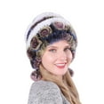 thumbnail image 3 of DOPI Women hat Winter Women's Colorful Warm Caps Female Beanie Headgear Fashion Hat Multicolor Free size(2pack), 3 of 5