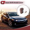 thumbnail image 2 of Cubierta de pomo de cambio de marcha antideslizante Unique Bargains para Acura ZDX 2010-2012, protector de manija de cambio de coche, cuero sintético negro y marrón, 2 of 6