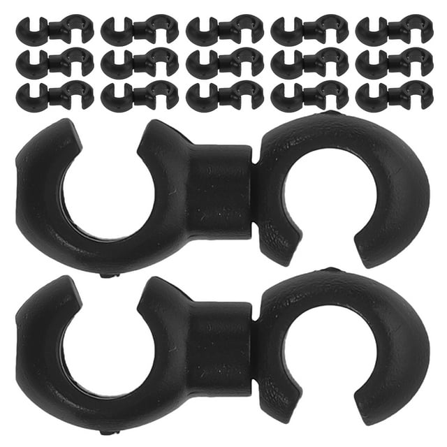 Shisuyan 50PCS Bike Cable Clasps: Bike Brake Shift Cable S Style Clip Roating S-Hook for Road Bicycle Brake Line Guide Cross Line Clip Clamps