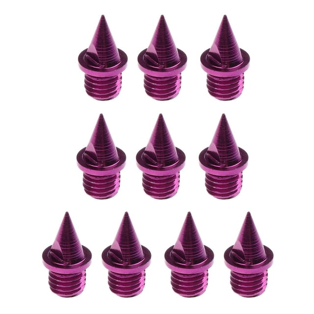 10 Piezas de Piezas de Repuesto Duraderas, Clavos de Atletismo Y Pasadores de Clavos para Campo Purple Spire Type 14mm Baoblaze Agujas de seguimiento