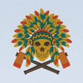 thumbnail image 2 of CafePress - Native Skull Headdress - Baby Hat, 2 of 2