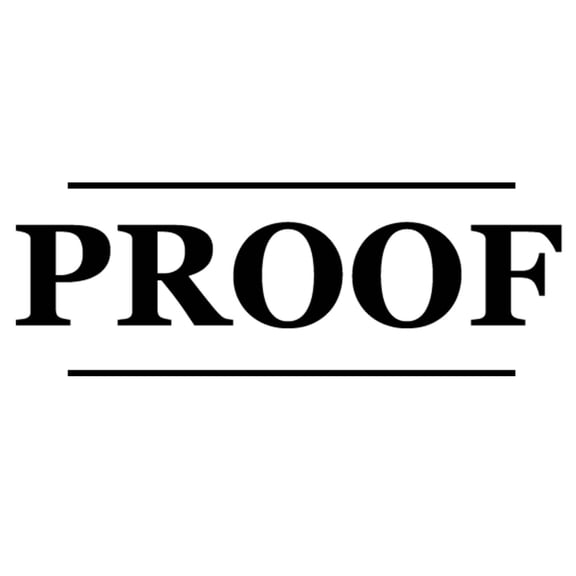 Printtoo Proof Self Inking Rubber Stamp Pre-Inked Office Stamp- Home Office Business Stationery, 47 x 20 mm Black