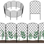 10 Pack Decorative Garden Fence, Total 10ft(L) x 24in(H) No Dig Animal Barrier Border, Rustproof Metal Wire Section Edging Defence Fencing Panel