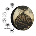 thumbnail image 3 of Bingfone Surreal Brain Tree Spare Tire Cover Weatherproof Universal Wheel Protectors for RV Camper Travel Trailer SUV Truck-17 inch, 3 of 8