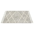 thumbnail image 3 of Mainstays Diamond Microfiber Plush Non-Skid Indoor 30" x 45" Accent Rug with Fringe - Grey/Ivory, 3 of 12