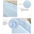 thumbnail image 4 of Inteprter Cojín cómodo de PVC para bañera de cuello con ventosa para almohada de baño de Spa con soporte para cuello y hombros Juegos de accesorios de baño Púrpura, 4 of 6