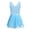 Sky Blue, variant on iiniim Girls Activewear Dance Dress Spaghetti Straps Ballet Dance Gymnastics Leotard with Mesh Tied Skirt Outfit Sets