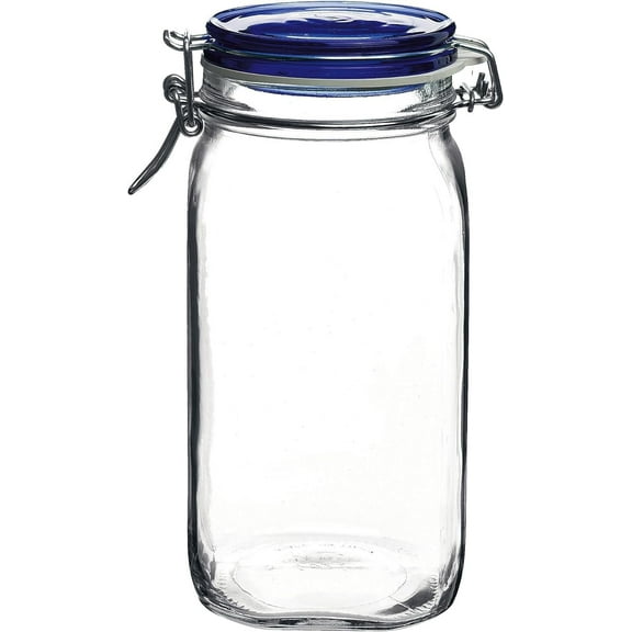 Bormioli Rocco Fido Blue Glass Jar