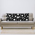 thumbnail image 5 of Body Pillow Cover - Soft Body Pillow Pillowcase, white Polka dot black Breathable Long Body Pillow Case Cover with Invisible Zipper 20x60in, 5 of 5