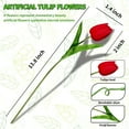thumbnail image 5 of 10pcs Tulips Artificial Flowers Fake Flowers for Decoration, Faux Flowers Tulips Real Touch Arrangement Bouquet for Wedding Home Office Party, Faux Flowers Bulk Gift Idea for Mothers Day(Pink), 5 of 5