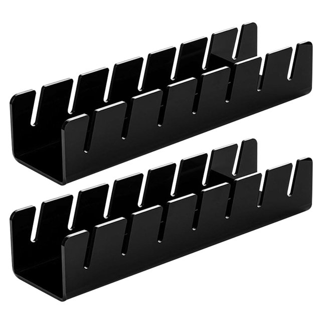 Estante para gorras de béisbol soporte acrílico para almacenamiento de gorras 2 uds. negro
