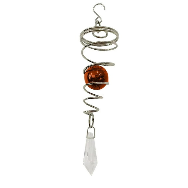 Electroplated Pendant Wind Chime Pendant Rotating Wind Tail Double Spiral Small Pendant Memorial Wind Chimes for Loss of Loved One Chimes for Outdoors for Memory Wind Chime Deep Tone Solar Light Wind