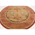 thumbnail image 5 of Unique Loom Palace Geometric Medallion Rug 6' x 6' Round Red/Tan, 5 of 5