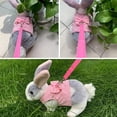 thumbnail image 6 of Adjustable Ferrets Small Animal Prevent Escape Guinea Pig Rabbit Harness Bunny Leash Rabbit Leash Rabbit Vest RED S, 6 of 8