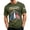 Army Green, variant on Men's 250 Years America Strong Patriotic T-Shirt USA Jet Fighter Fireworks Short Sleeve 4th of July Shirt 1776-2030 Crew Neck USA Flag Graphic Tees Royal Blue L