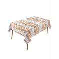 thumbnail image 2 of Orange Gray Botanical Tablecloth Rectangle Table Cloths 54x108, Waterproof Tablecloth Outdoor Table Cloth, Pastoral Spring Summer Leaf Aesthetics Washable Table Cover for Kitchen Dinning Party, 2 of 8
