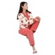 thumbnail image 2 of Pijama de otoño e invierno para mujer, de aspecto alto, con forro polar, grueso, cálido, suelto, para uso en el hogar al aire libre, traje de polar coral, 2 of 2