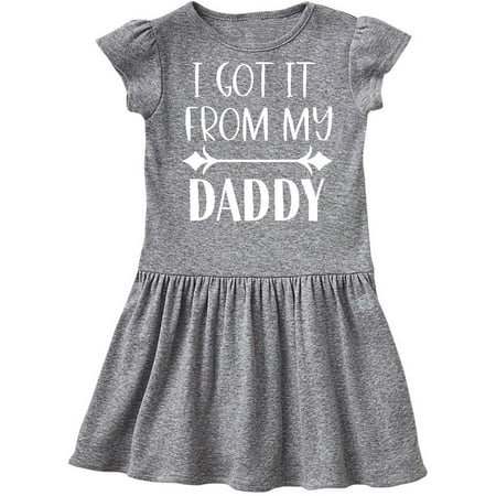 

Inktastic I Got It From My Daddy Gift Toddler Girl Dress