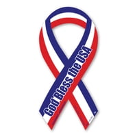 - God Bless the USA Red, White, & Blue Mini Ribbon Magnet