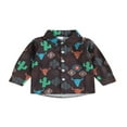 thumbnail image 1 of Kids Boys Shirts Western Style Print Long Sleeve Toddler Clothes Tops, 1 of 9