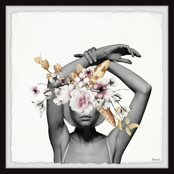 Parvez Taj "Confident Bloom" Framed Painting Print