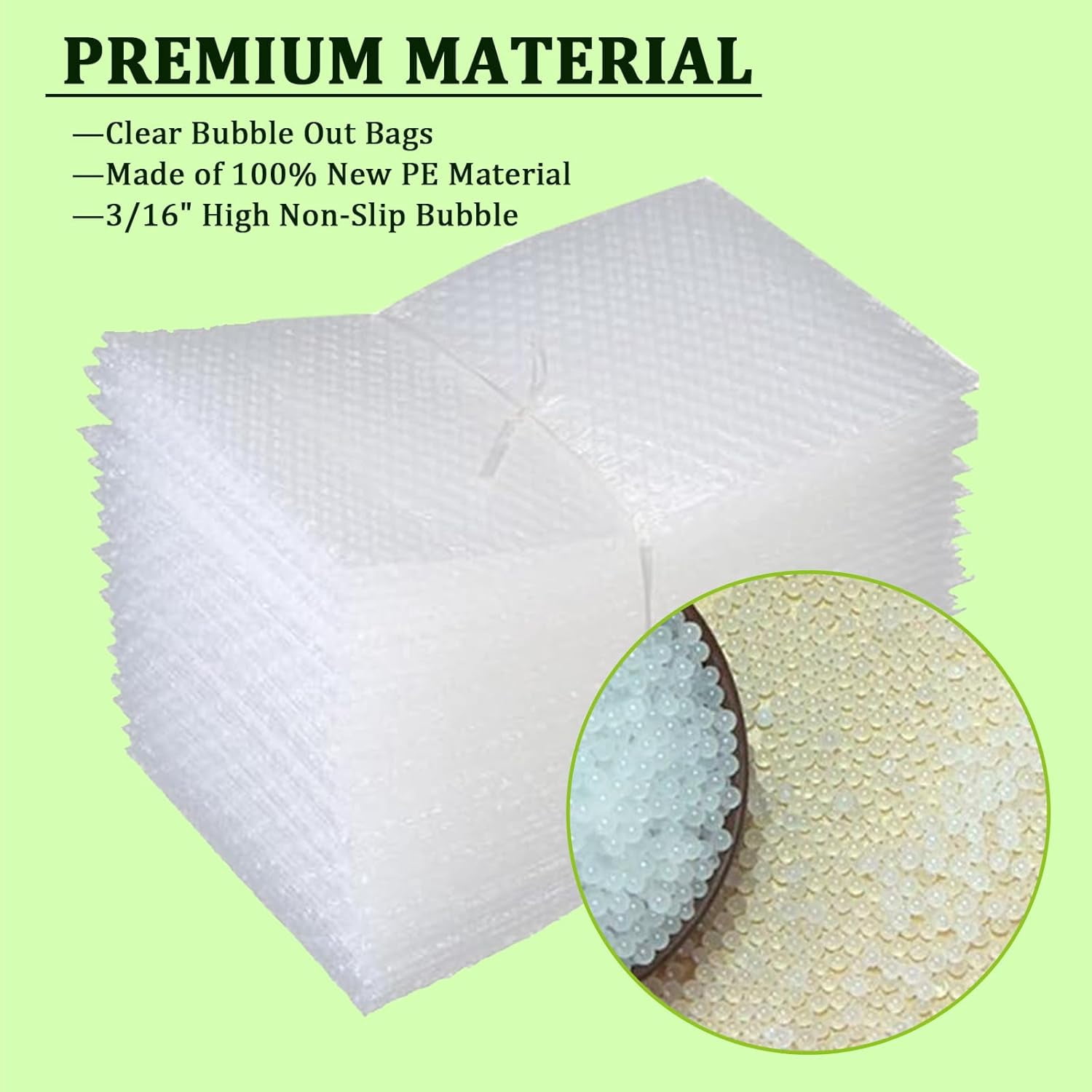 14 Pack Clear Bubble Out Bag Pouches,18x22 inch Large Bubble Bag for Extra Protection,Double Walled Shockproof Bubble Cushioning Wrap Bag Pouches for Storage,Shipping,Moving,Packing Supplies