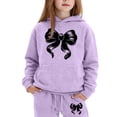 thumbnail image 2 of BOOMNY Girls Outfit 2 Peice Sets Graphic Long Sleeve Tops Pants Sets for Kids Soft Clothing Set, 2 of 3