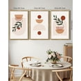 thumbnail image 5 of Drsoum Boho Wall Art 16x24in3pcs Natural Framed Decor Mid Century Modern Abstract Prints Posters Bedroom, 5 of 6