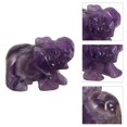 thumbnail image 3 of Elephant Crystal Figurines Elephants Statue Stone Rose Quartz Stones Figure Decor, 3 of 6