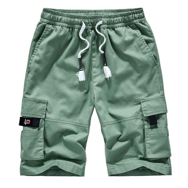 cllios Cargo Shorts for Men Big and Tall Summer Tactical Work Shorts Comfortable Travel Cargo Shorts with Multi Pockets Cargo Shorts for Men Under $10 Green,XXXL