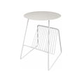 thumbnail image 2 of Gazette Magazine Table White Metal, 2 of 4