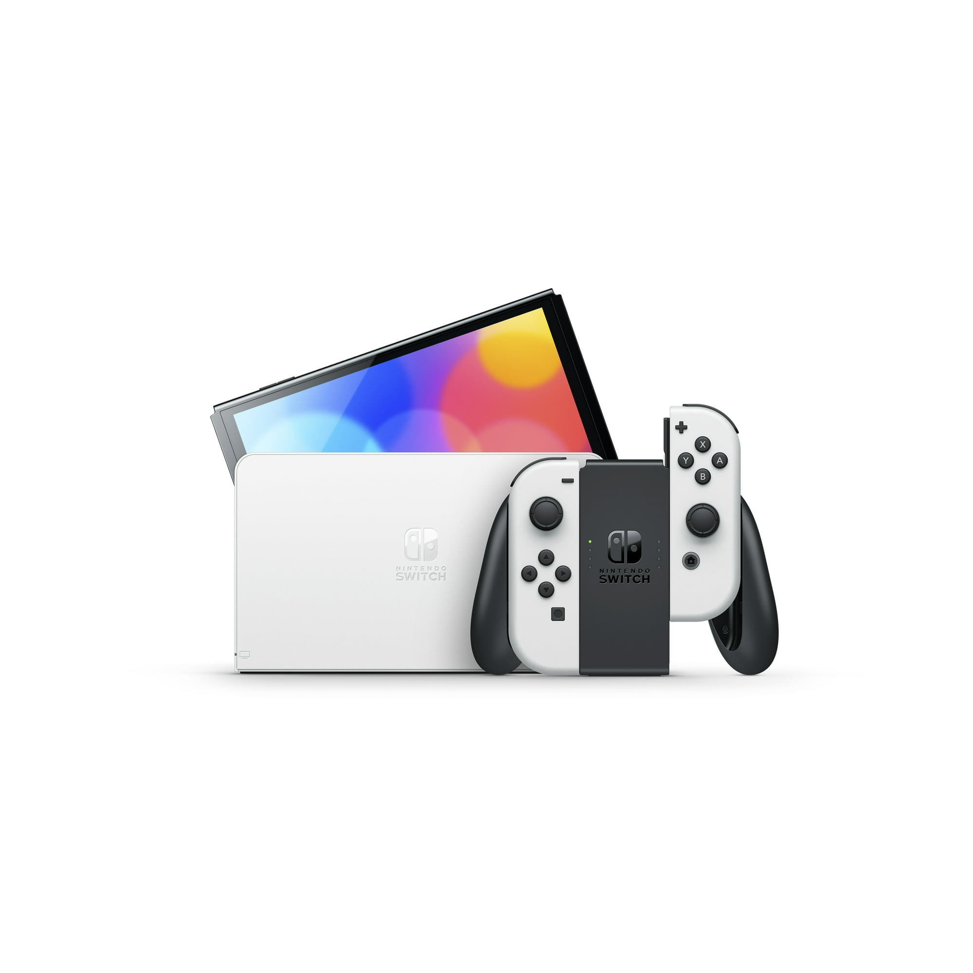 Nintendo Switch OLED Model Handheld Video Game with White Joy-Con