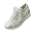 thumbnail image 2 of CEHVOM 2021 Automne Talon Compensé en Maille Rehaussé Espadrilles Sport Décontractées pour Femmes Grande Taille, 2 of 6