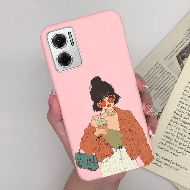 Funda de teléfono para Xiaomi Redmi Note 11E 5G, carcasa de silicona suave, colorida, mate, chica Guay, para Redmi 10 Prime + 5G, 2022 Fivean unisex