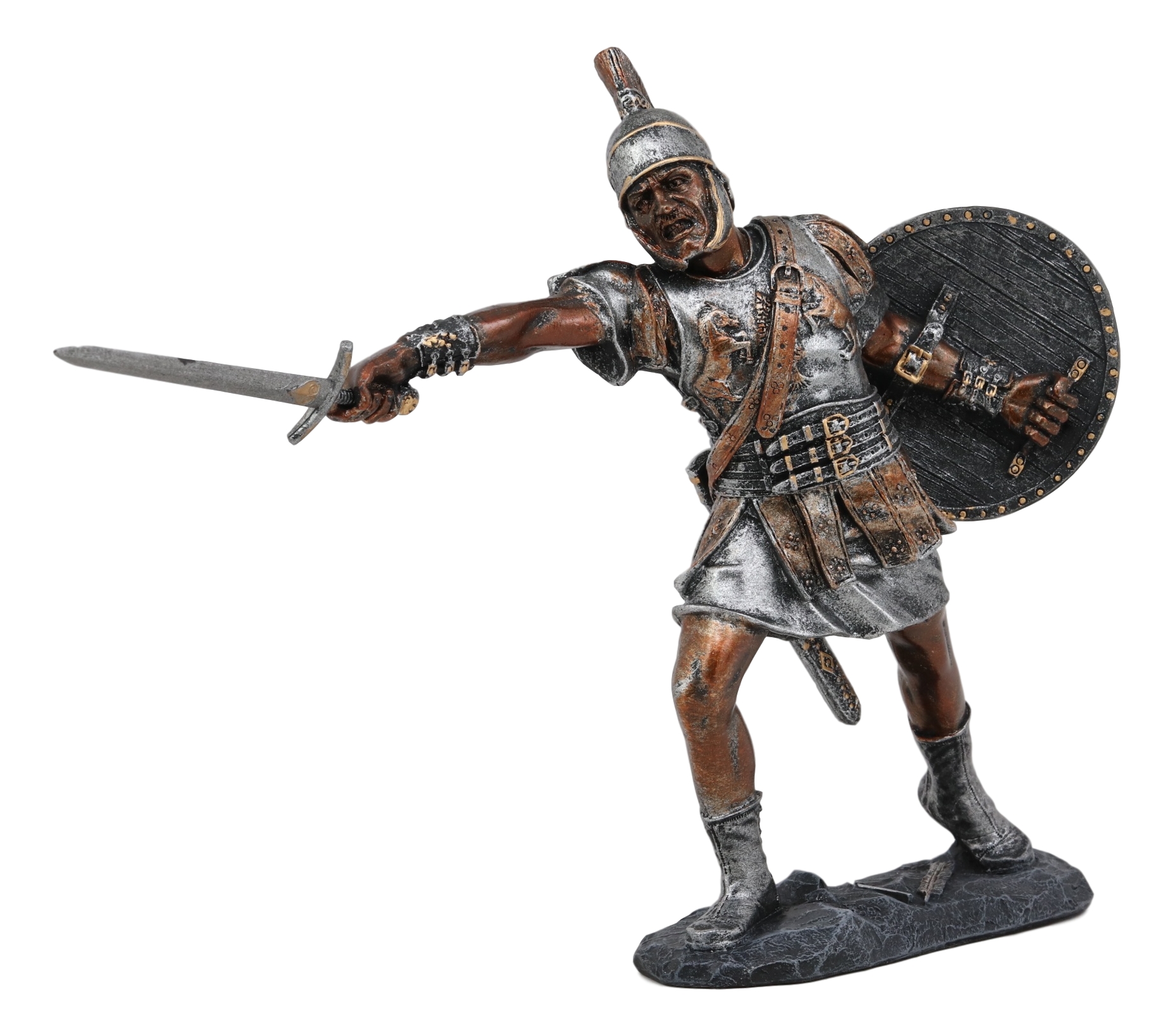 Ebros Roman Imperial Warrior Centurion Knight Wielding Sword Statue 10.