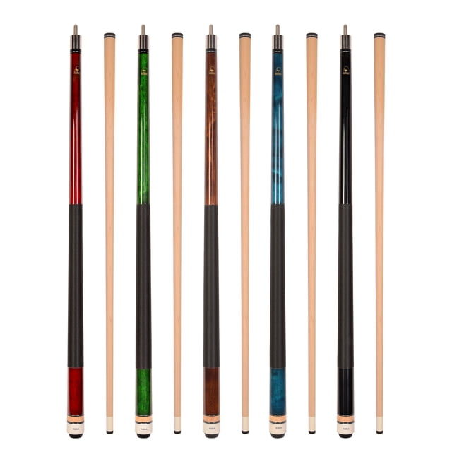 ASKA L2 Set of 5 Billiard Pool Cues - 58" Canadian Maple with Mixed Weights