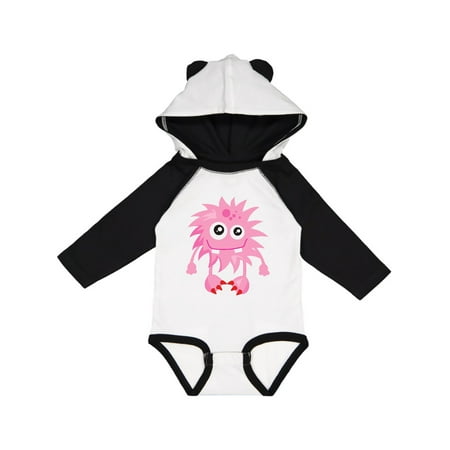 

Inktastic Furry Monster Little Monster Pink Monster Gift Baby Boy or Baby Girl Long Sleeve Bodysuit