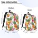 thumbnail image 2 of Disketp Hawaiian Pineappl print Canvas Backpack Lightweight Travel Daypack Student Rucksack Laptop Backpack-, 2 of 5