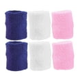 thumbnail image 4 of Minkissy Stretchy Wristbands Wrist Bands Polyester White 6Pcs Yoga, 4 of 8