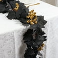 thumbnail image 6 of Hvmvliv Halloween Leaf Garland 80.71in Fall Leaves Garland Artificial Black Maple Leaf Decorative Wall Hanging Garland Rattan Black, 6 of 6