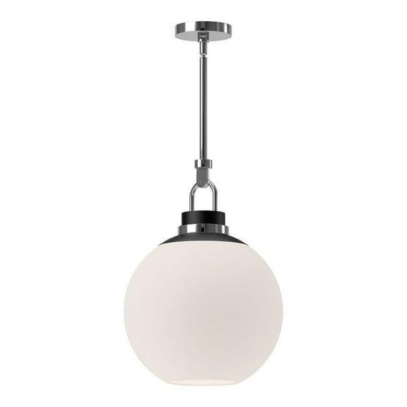 PD520516CHOP-Alora Lighting-Copperfield - 1 Light Pendant-22.25 Inches Tall and 15.75 Inches Wide-Chrome Finish-Matte Opal Glass Color