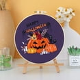 thumbnail image 4 of Halloween Embroidery Kit for Adult Beginners，1 Sets Embroidery Stitch Practice kit Include Embroidery Cloth Hoops Threads for Craft Lover Hand Stitch, 4 of 9