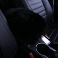 thumbnail image 1 of Universal Car Armrest Seat Cushion Auto Center Console Faux Leather Plush Mat Winter Warm Soft Pad, 1 of 7
