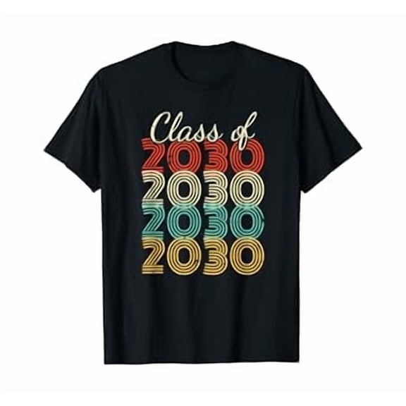 Class Of 2030 Shirt Graduation Gift First Day Of School T-Shirt