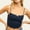 Navy, variant on Womens Y2k Bow Cami Crop Tops Casual Backless Spaghetti Strap Tank Summer Streetwear Sexy Sleeveless Shirt
