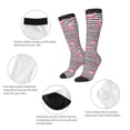 thumbnail image 6 of Easygdp Flamingos Soccer Socks Sport Knee High Socks Calf Compression Athletic Socks for Men and Women, 6 of 9