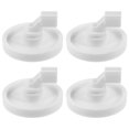 thumbnail image 1 of RUNROTOO 4Pcs Dishwasher Lower Rack Wheels Round Plastic Practical Accessory for Household, 1 of 8
