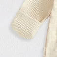 thumbnail image 4 of Hessimy Newborn Baby Girl Fall Outfits Long Sleeve Romper Onesie Bodysuit Infant Bow Clothes(Beige, 4 of 8