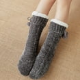 thumbnail image 5 of Women Slipper Fuzzy Socks Fluffy Cozy Cabin Warm Winter Soft Thick Comfy Fleece Non Slip Home Socks, 5 of 6