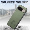 thumbnail image 5 of Dteck Case for Google Pixel 9 / 9 Pro,Slim Premium Canvas Grain PU Leather,Soft TPU Bumper,Non-Slip Anti-Scratch Shock-Absorbent,Protective Phone Cover for Google Pixel 9 / 9 Pro,Green, 5 of 8